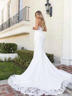 Stella York White wedding dress